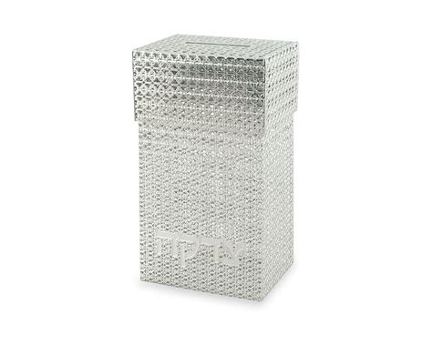 metal lace tzedakah box|Modern Lace Tzedakah Box by Metalace.